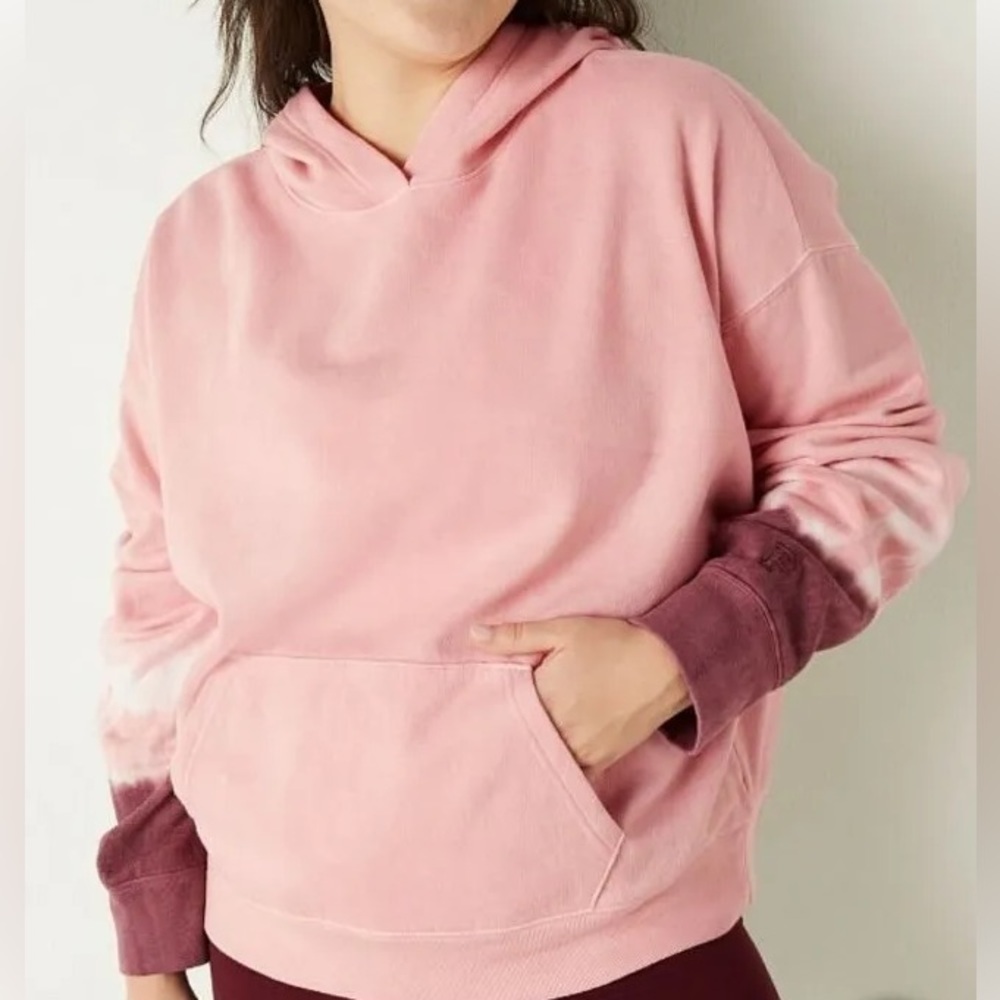 PINK Victoria’s Secret Pink Dip Tie Dye Campus Pullover Hoodie Sweatshirt Size S